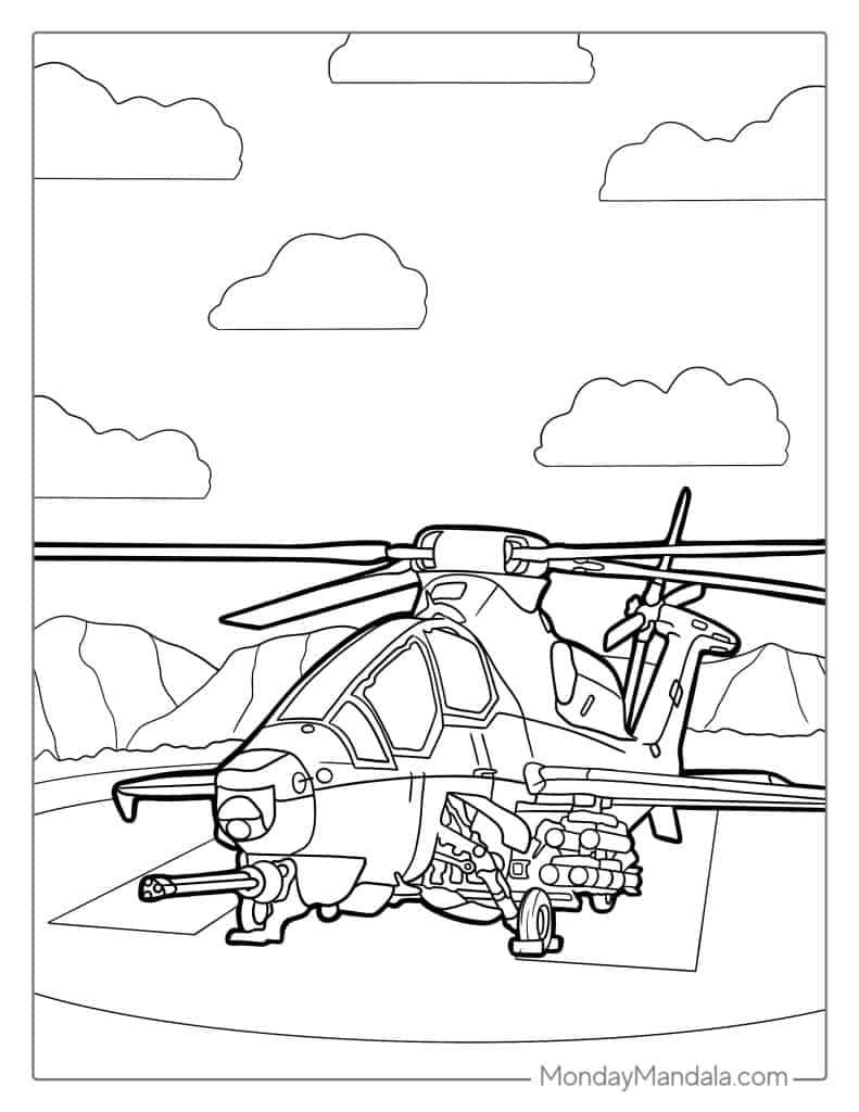 32 Cool Helicopters Coloring Pages Printable 33