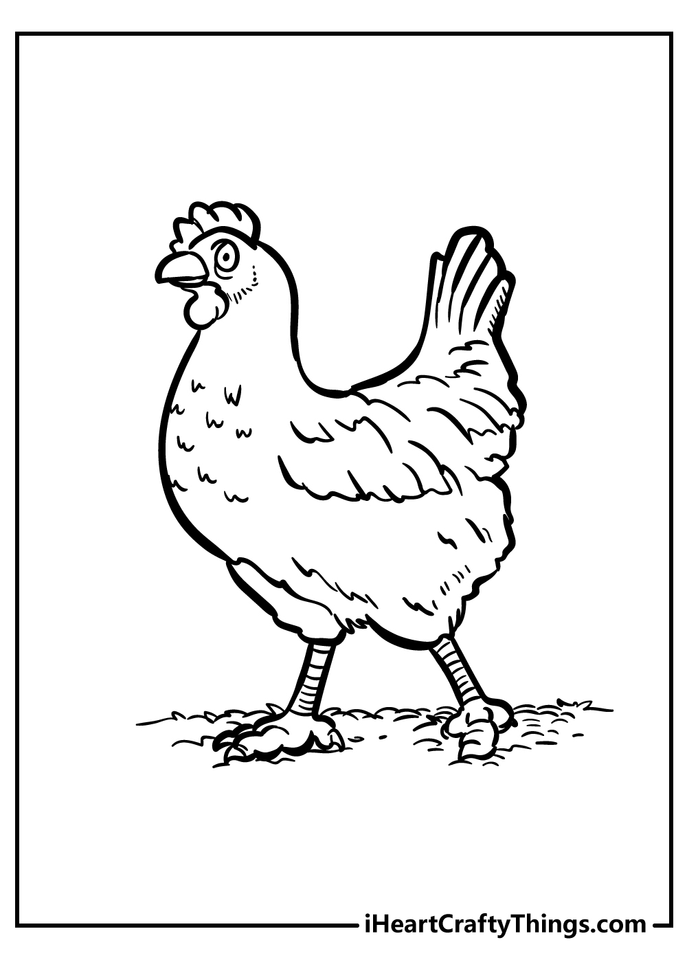 cute chicken coloring pages printable jpg