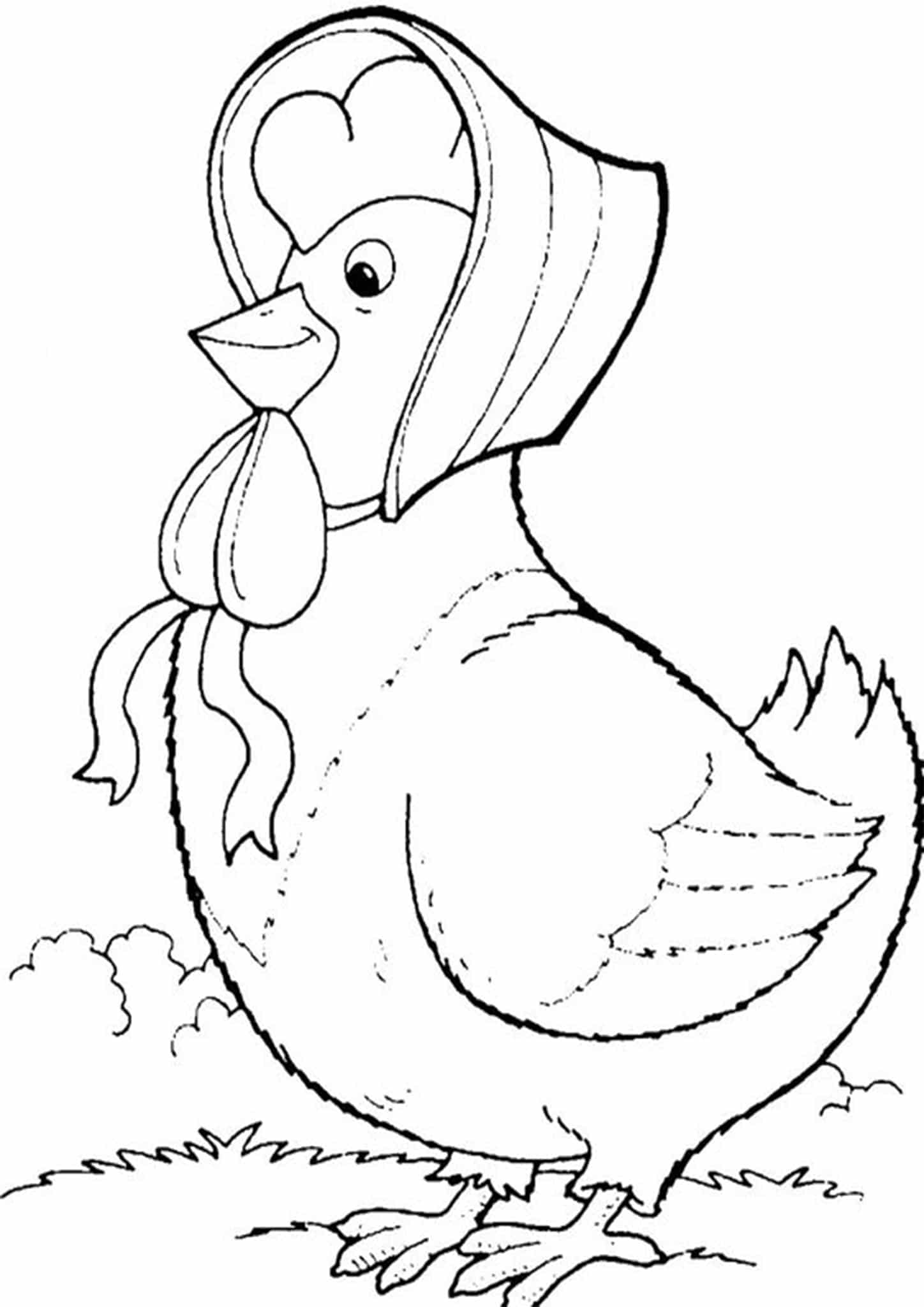 32 Cute Chicken Coloring Pages Printable 25