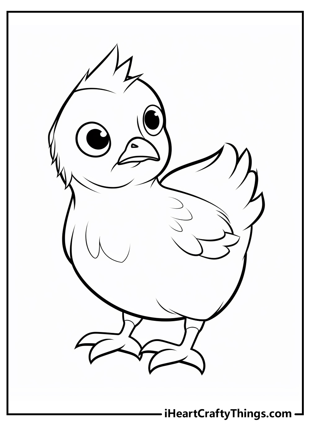 32 Cute Chicken Coloring Pages Printable 3