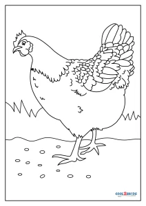 cute chicken coloring pages printable jpg