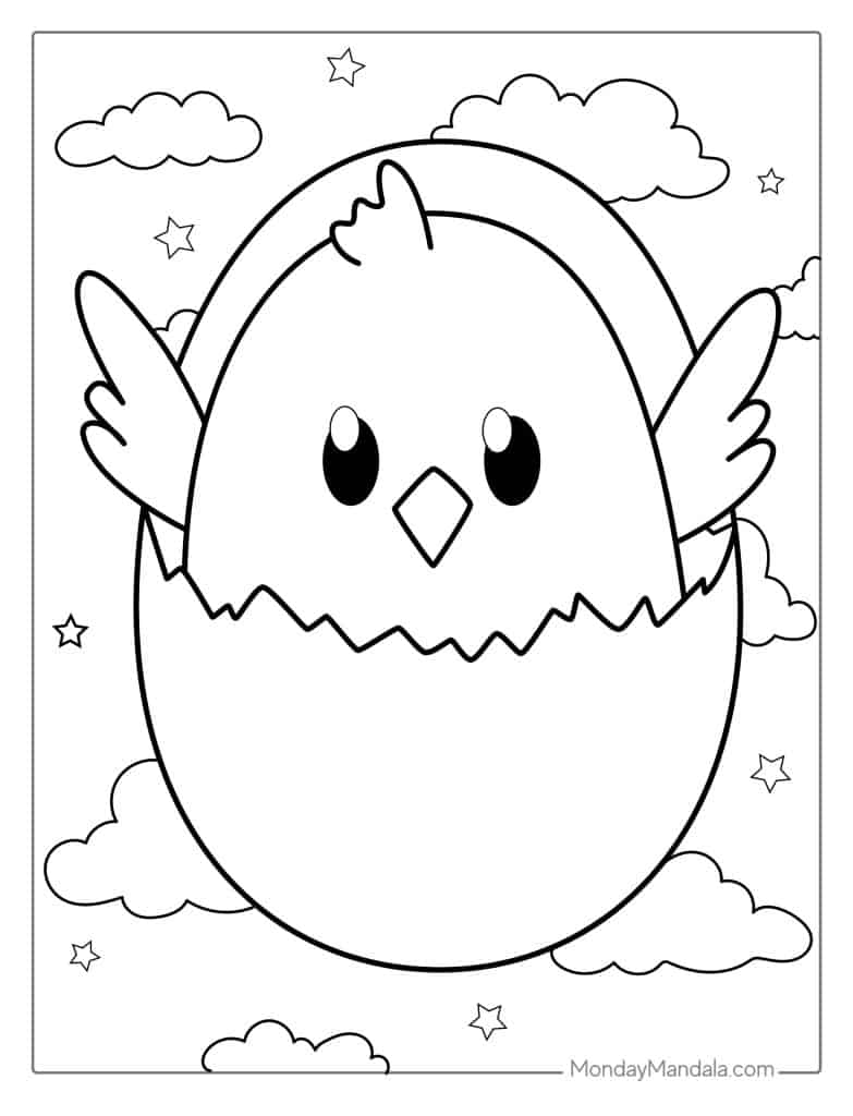 cute chicken coloring pages printable jpg