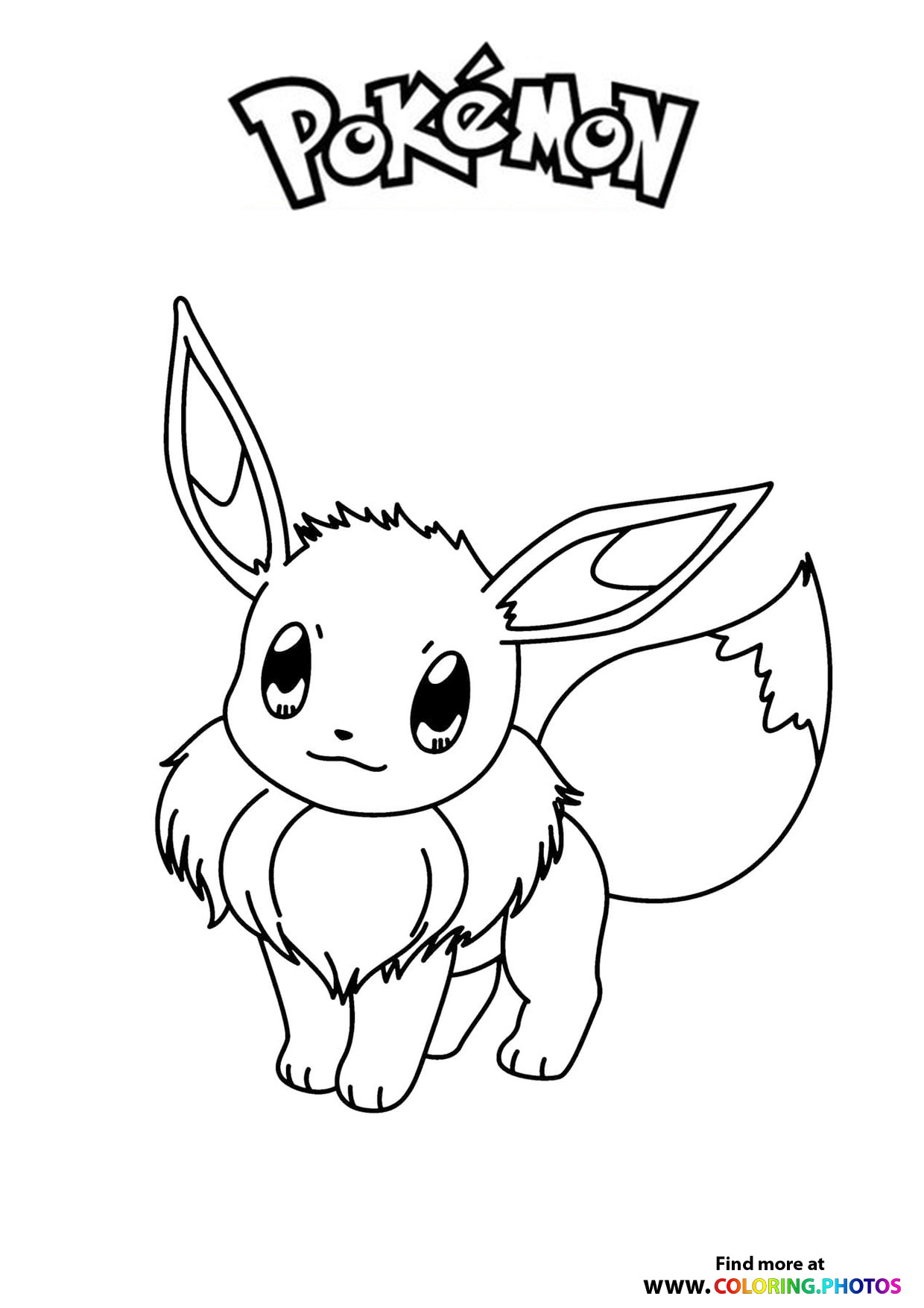 32 Eevee Coloring Pages Printable 1