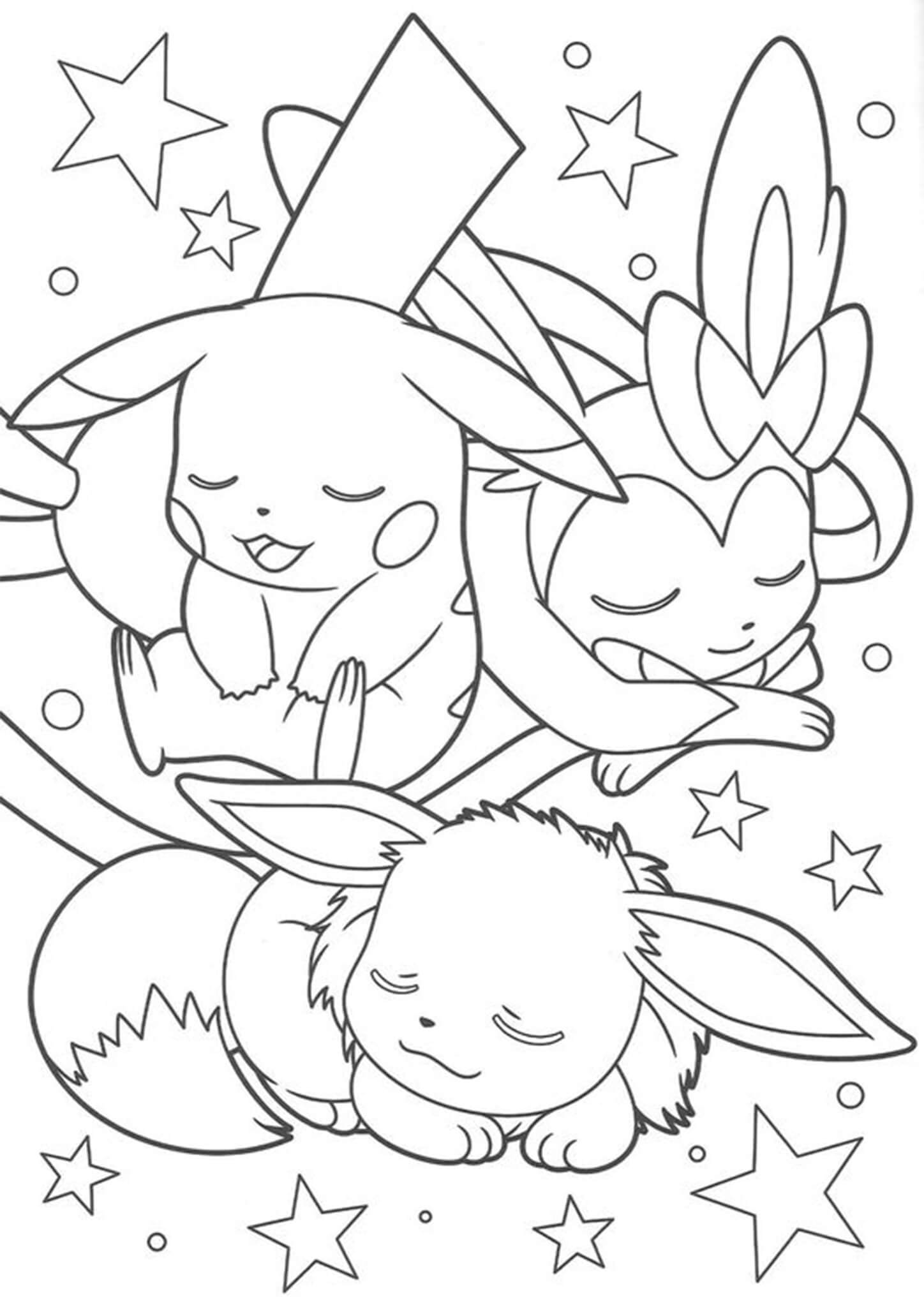 32 Eevee Coloring Pages Printable 10