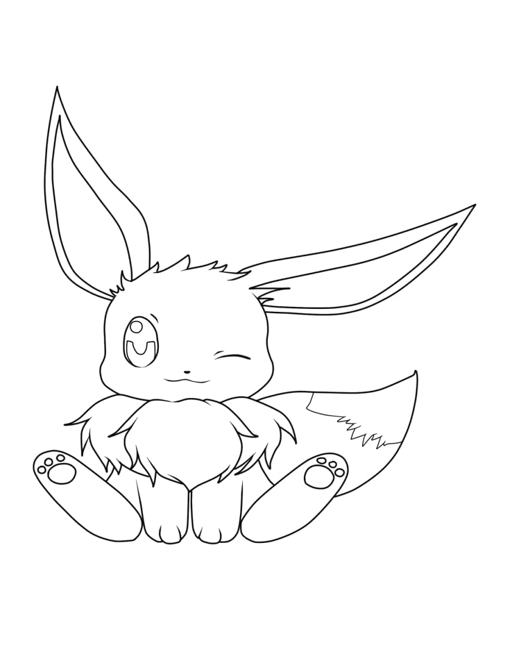 eevee coloring pages printable jpg