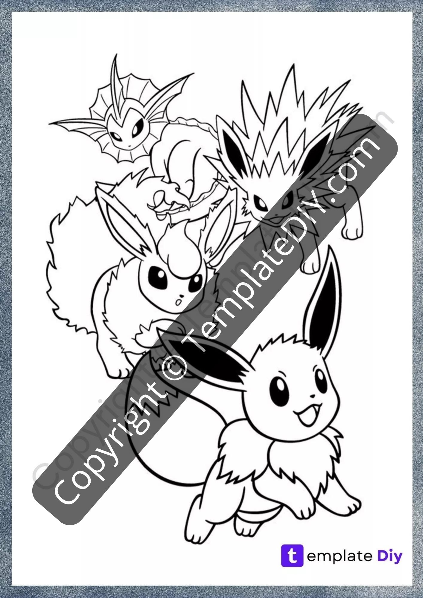 eevee coloring pages printable jpg