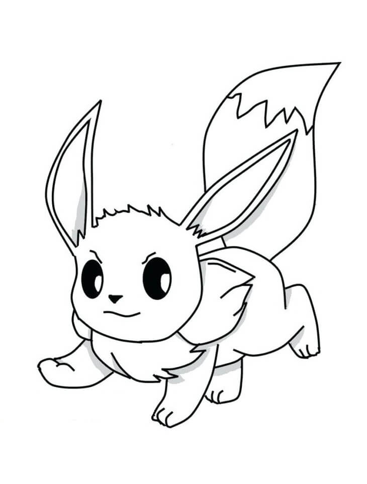 32 Eevee Coloring Pages Printable 17