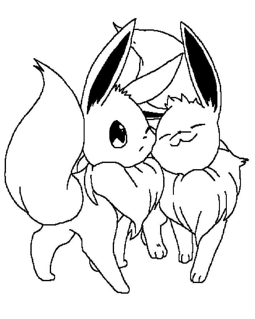 32 Eevee Coloring Pages Printable 2