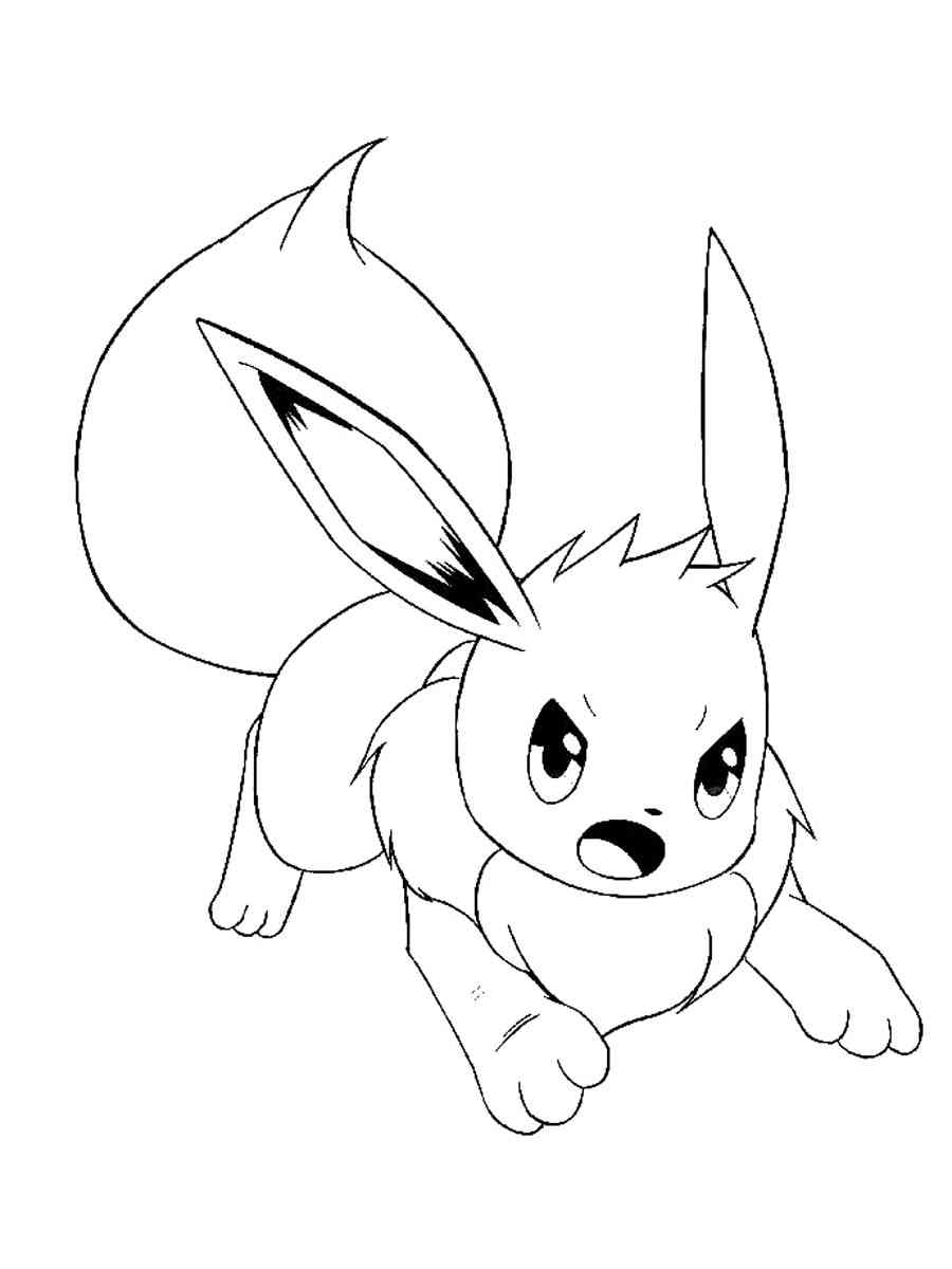 32 Eevee Coloring Pages Printable 20