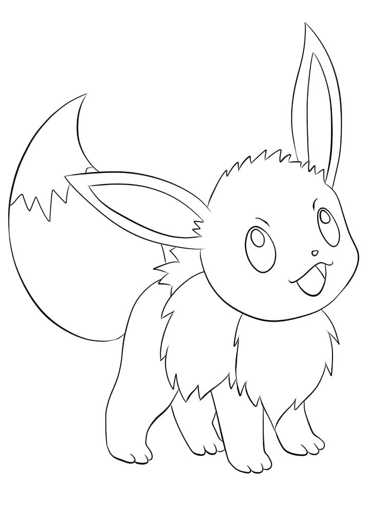 32 Eevee Coloring Pages Printable 4