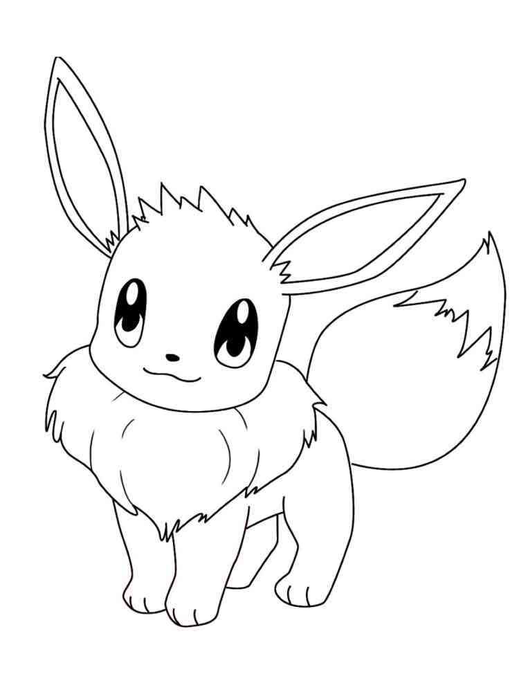 32 Eevee Coloring Pages Printable 5