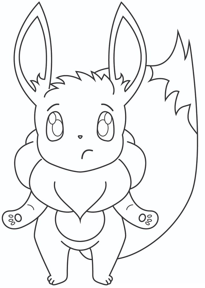 32 Eevee Coloring Pages Printable 6