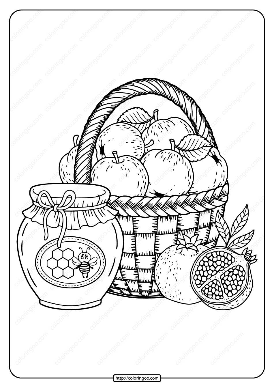 32 Fall Food Coloring Pages Printable 1