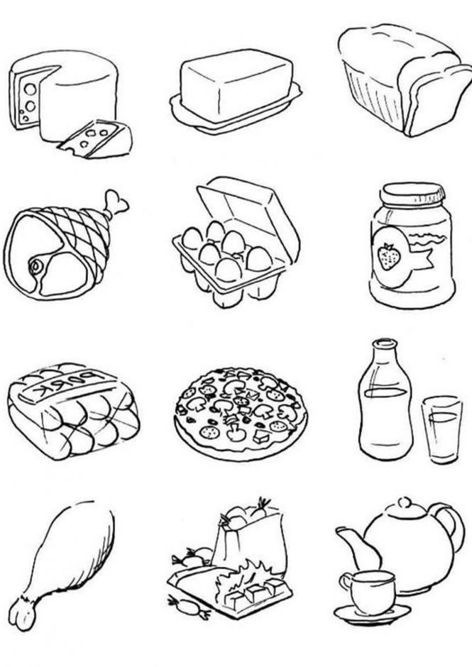 32 Fall Food Coloring Pages Printable 10