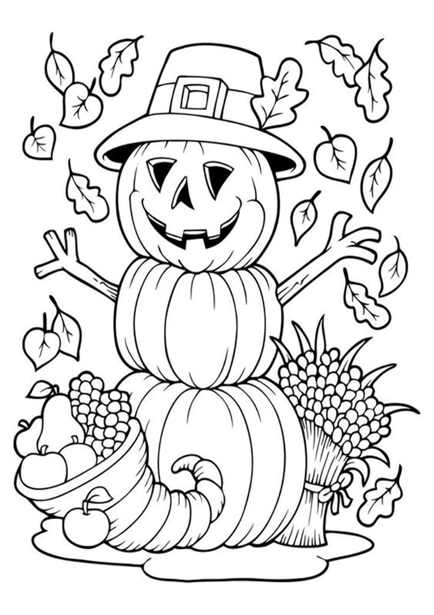 32 Fall Food Coloring Pages Printable 15