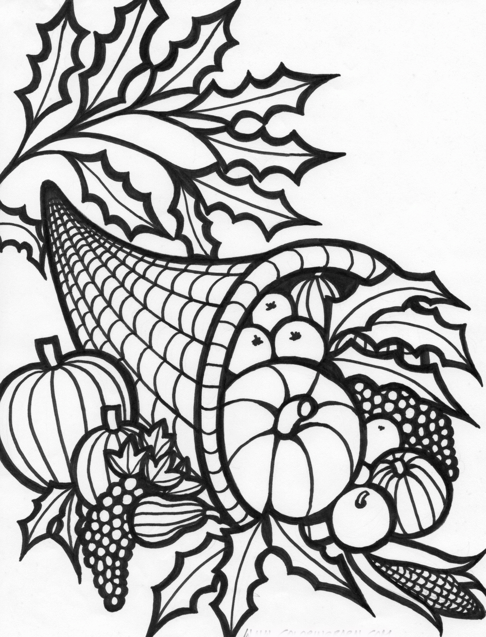 fall food coloring pages printable jpg