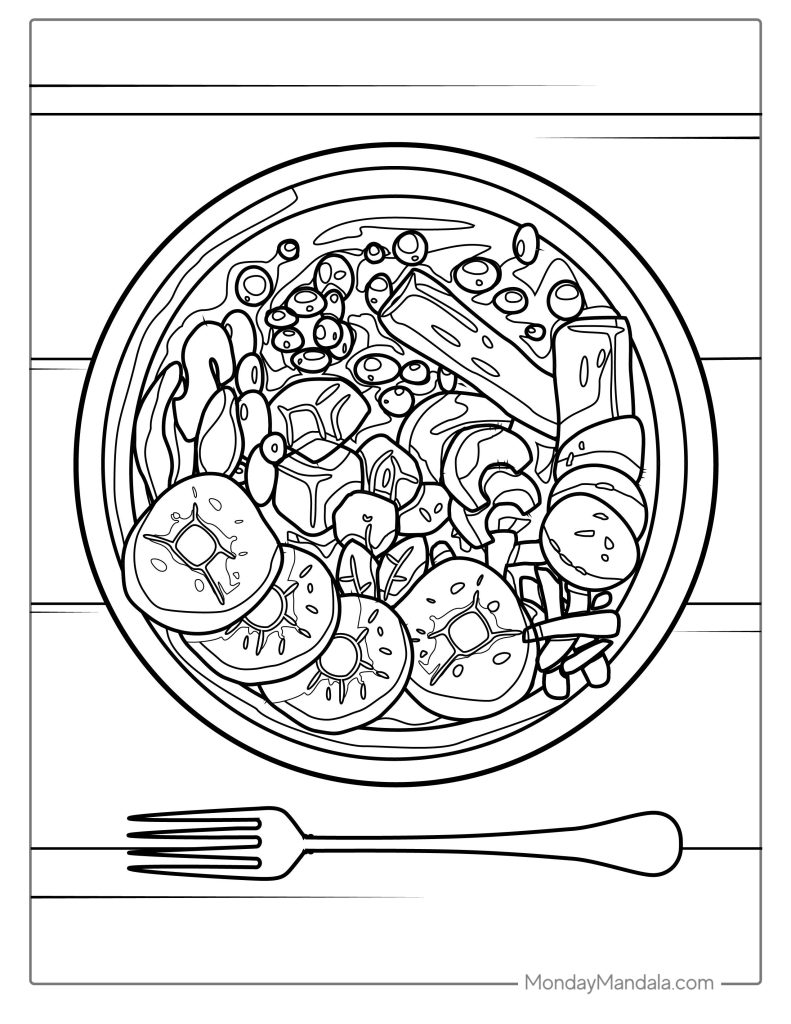 fall food coloring pages printable jpg