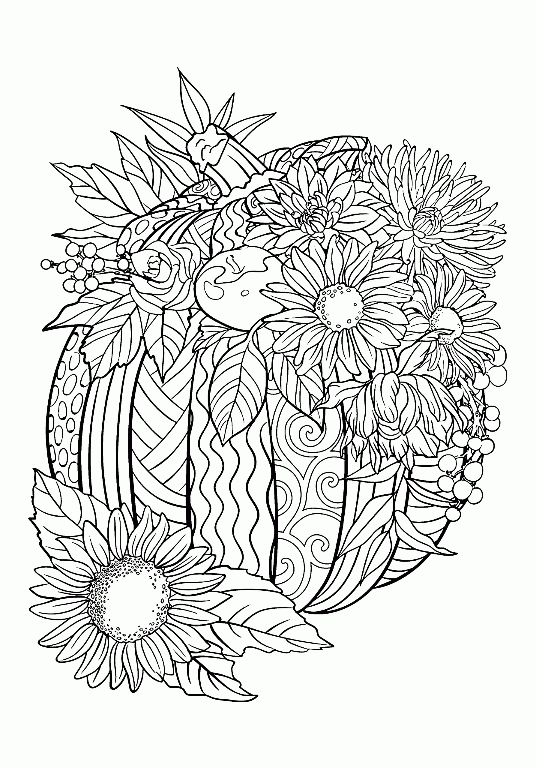 32 Fall Food Coloring Pages Printable 5