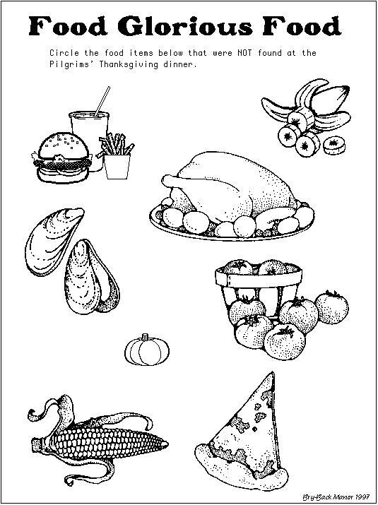 32 Fall Food Coloring Pages Printable 6