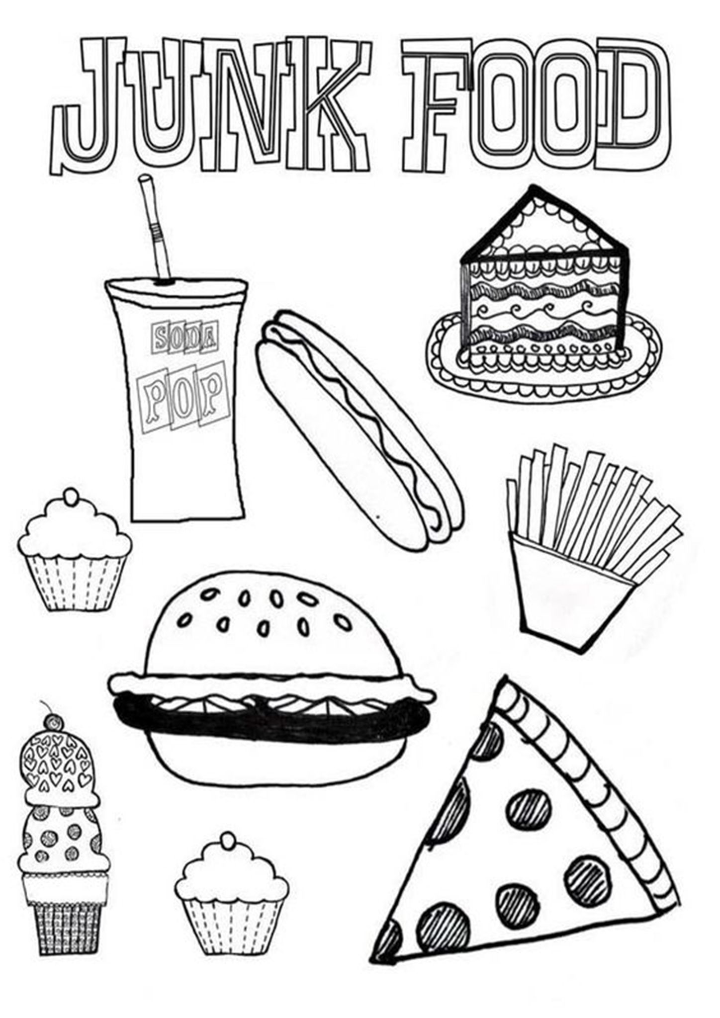 32 Fall Food Coloring Pages Printable 9