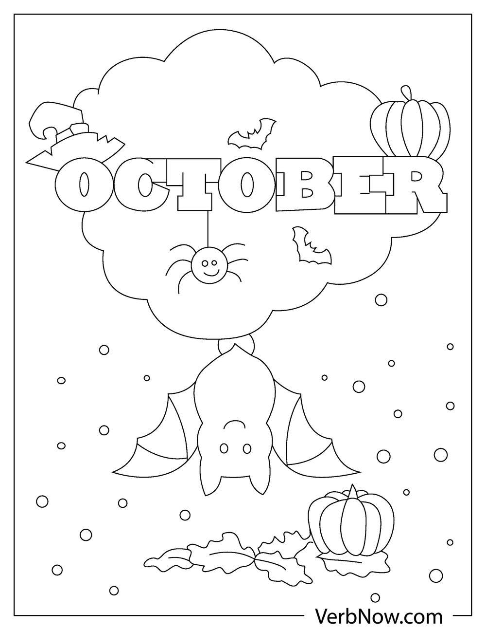 32 Festive October Coloring Pages Printable 10