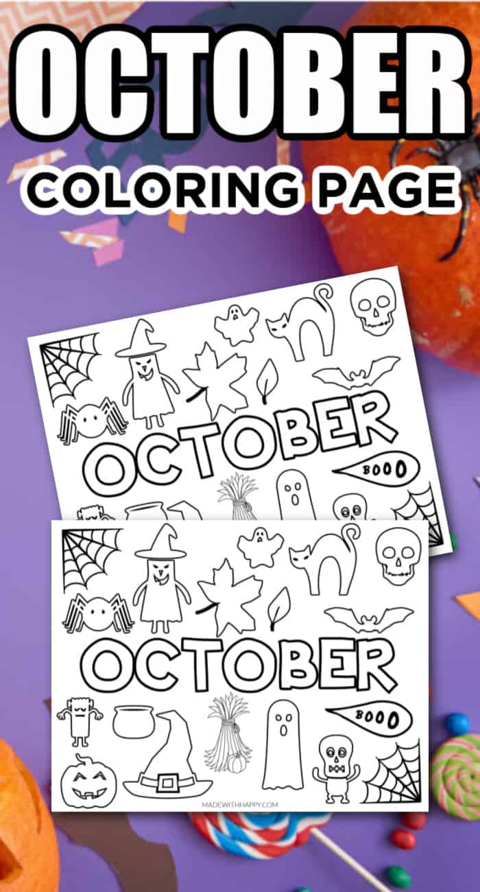 32 Festive October Coloring Pages Printable 18