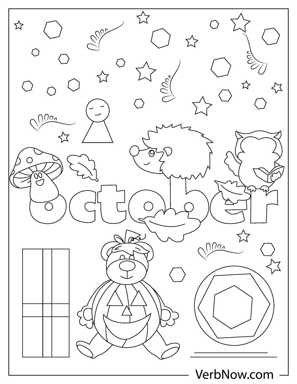 32 Festive October Coloring Pages Printable 19