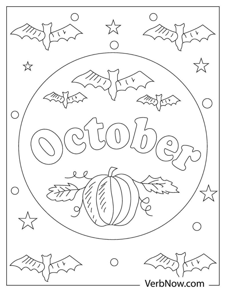 32 Festive October Coloring Pages Printable 27