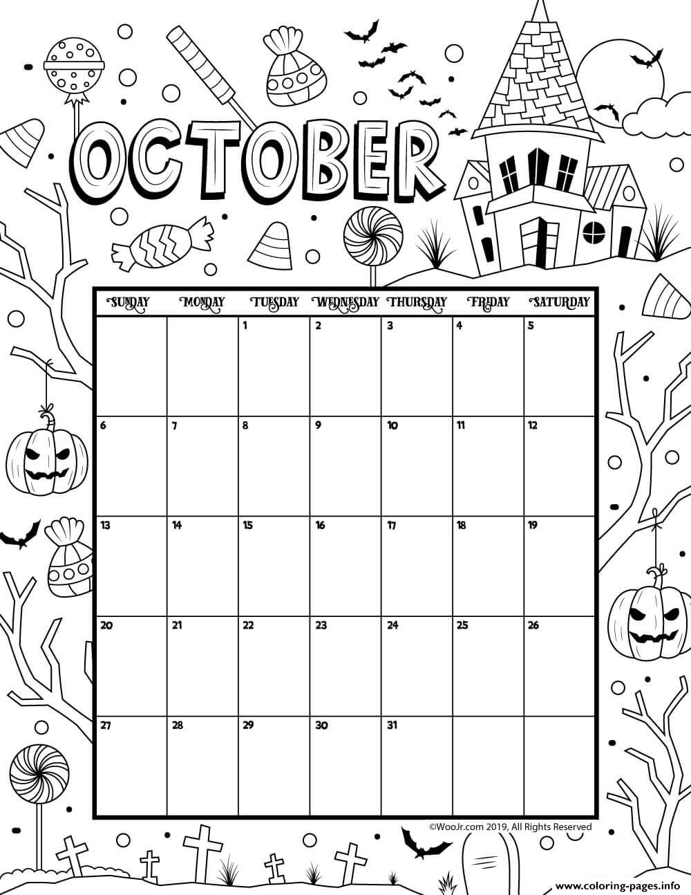 32 Festive October Coloring Pages Printable 29