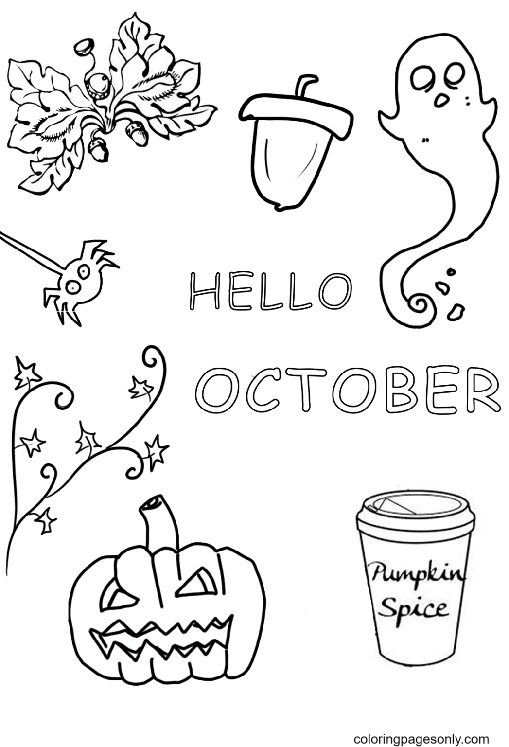 32 Festive October Coloring Pages Printable 34