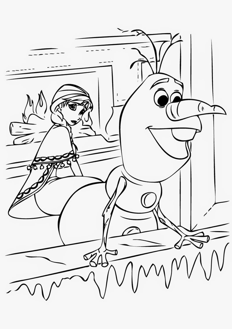 32 Frozens Olaf Coloring Pages Printable 12