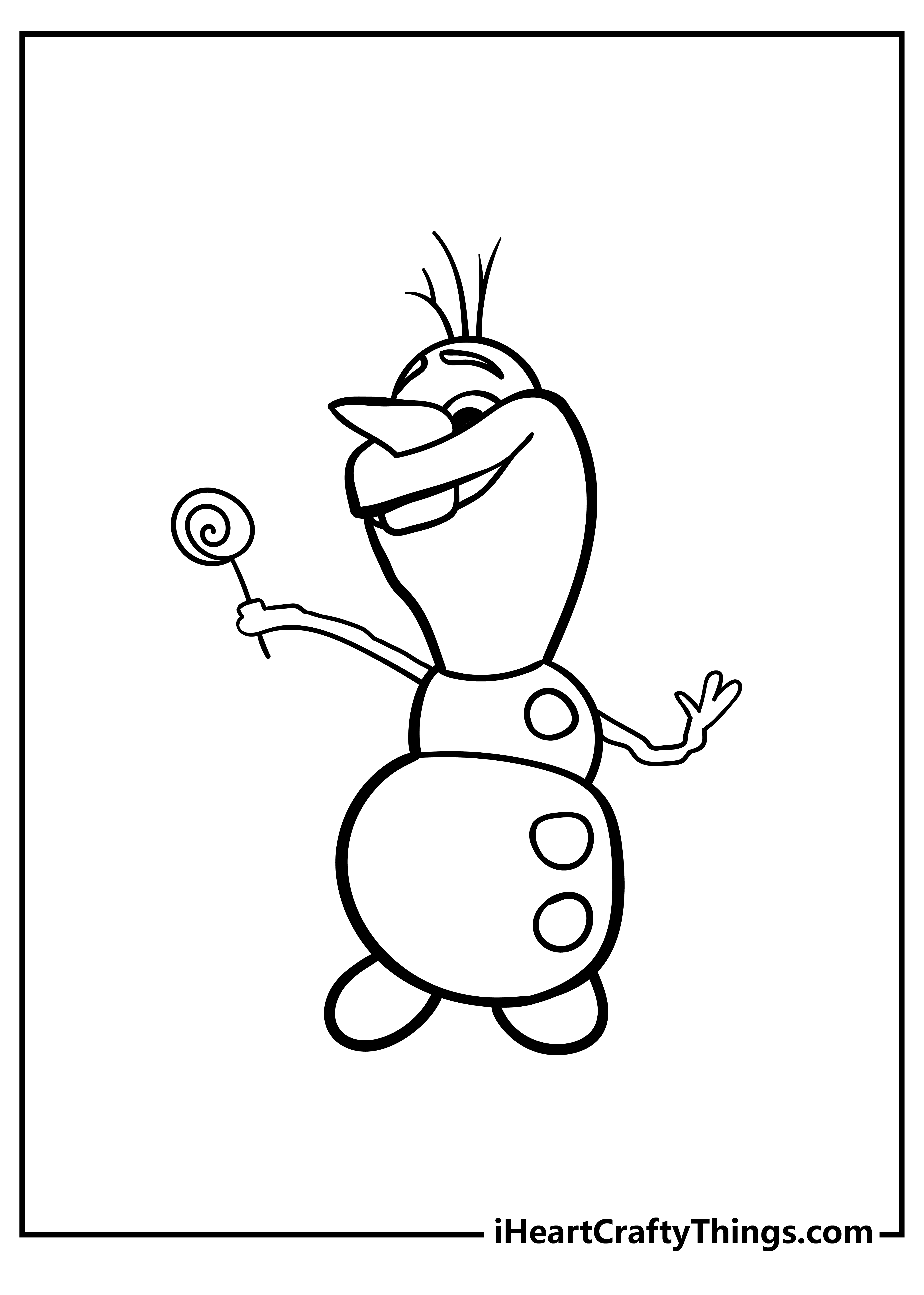 32 Frozens Olaf Coloring Pages Printable 19