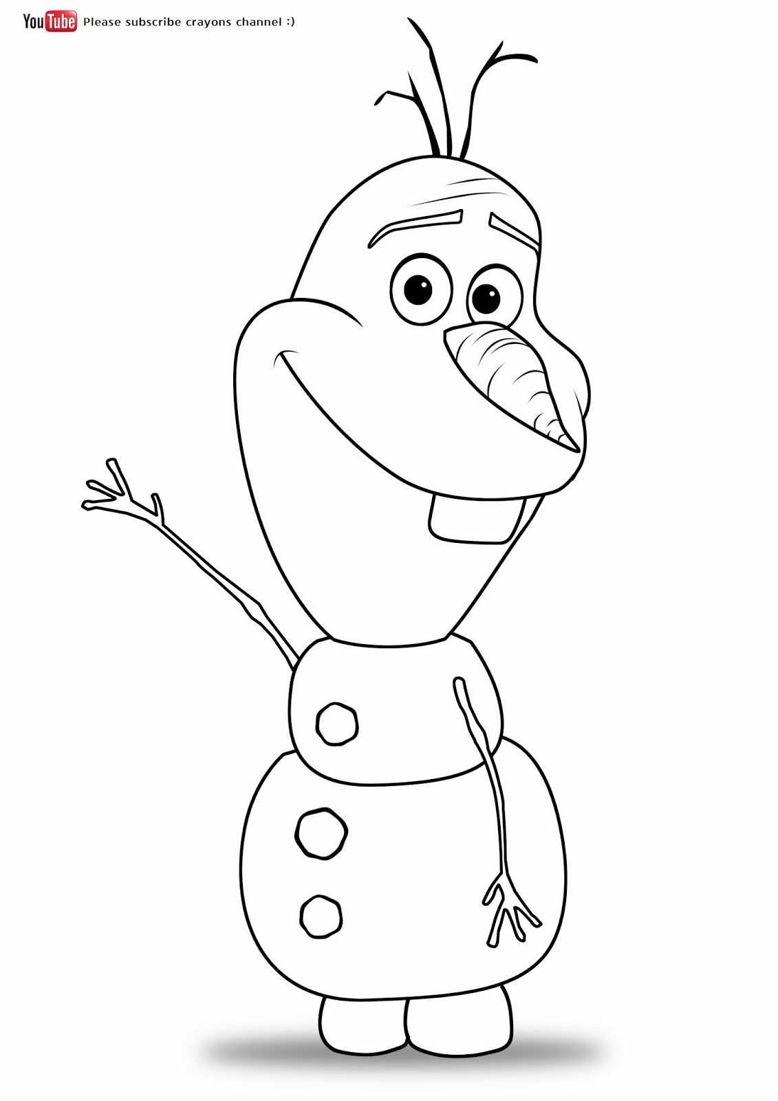 32 Frozens Olaf Coloring Pages Printable 2