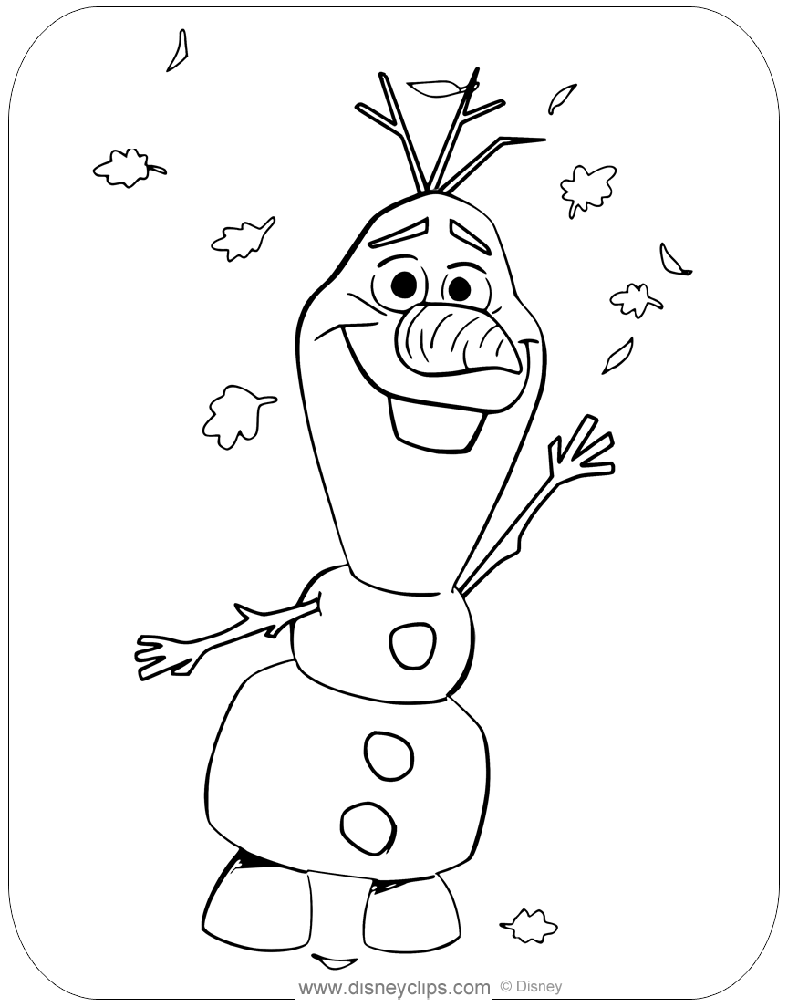 32 Frozens Olaf Coloring Pages Printable 34