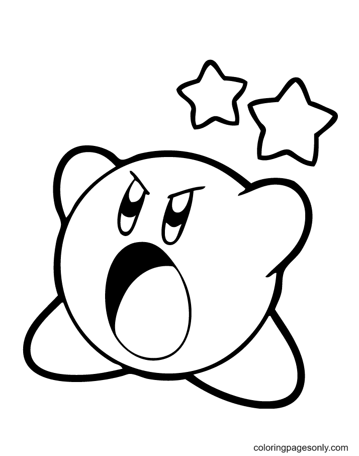 kirby coloring pages printable jpg