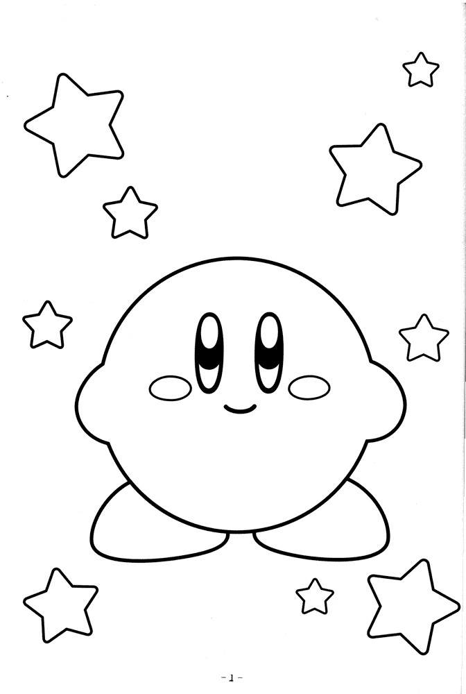 kirby coloring pages printable jpg