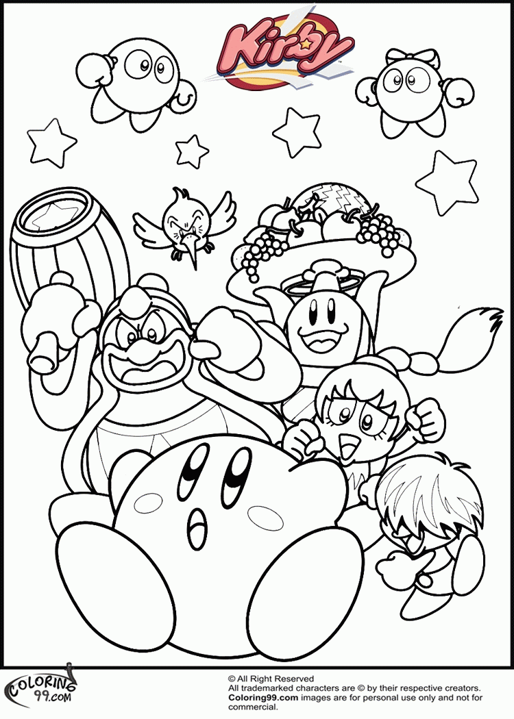 kirby coloring pages printable jpg