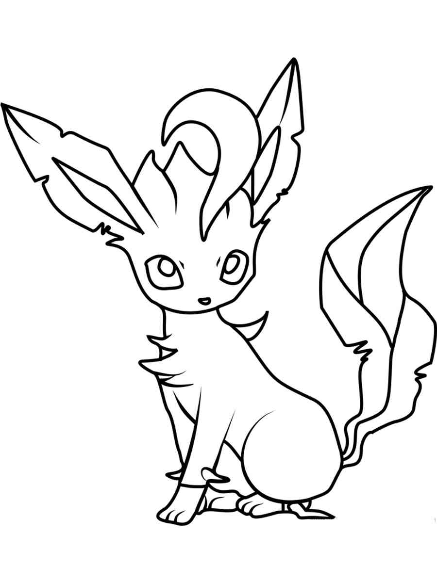 32 Leafeon Coloring Pages Printable 10