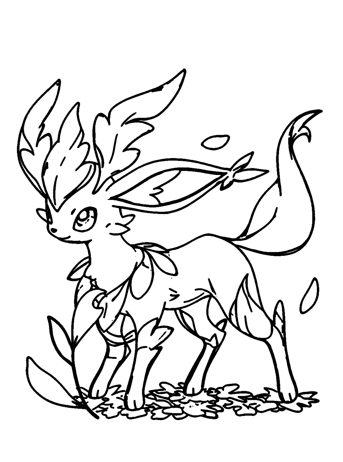 32 Leafeon Coloring Pages Printable 11