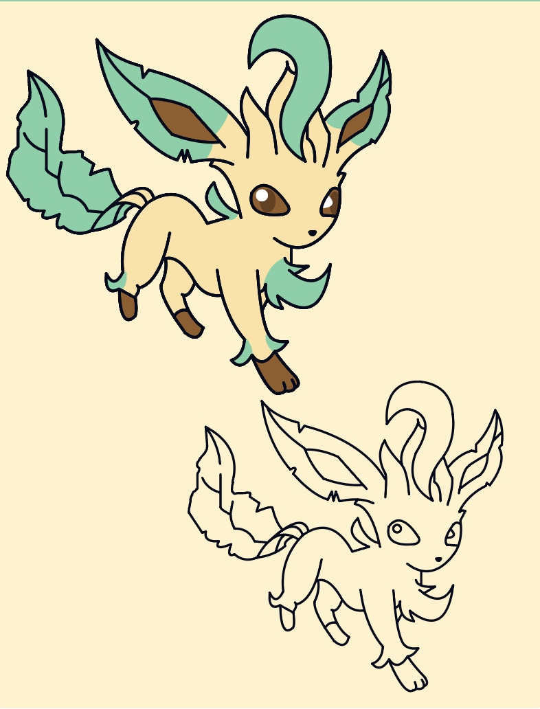 32 Leafeon Coloring Pages Printable 15