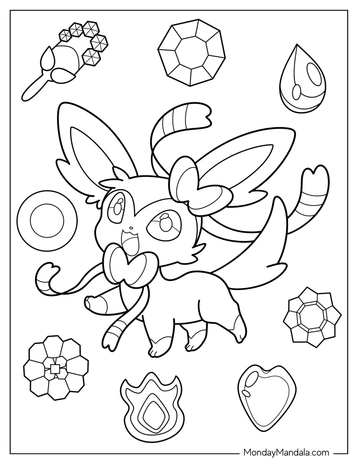 32 Leafeon Coloring Pages Printable 16