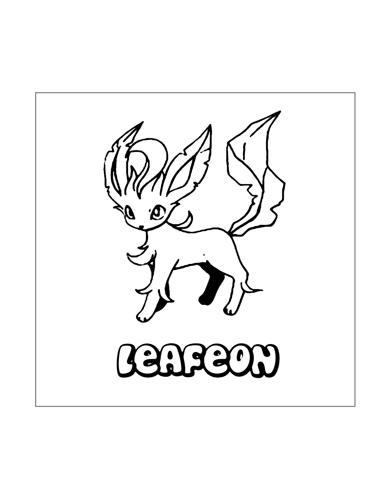 32 Leafeon Coloring Pages Printable 19