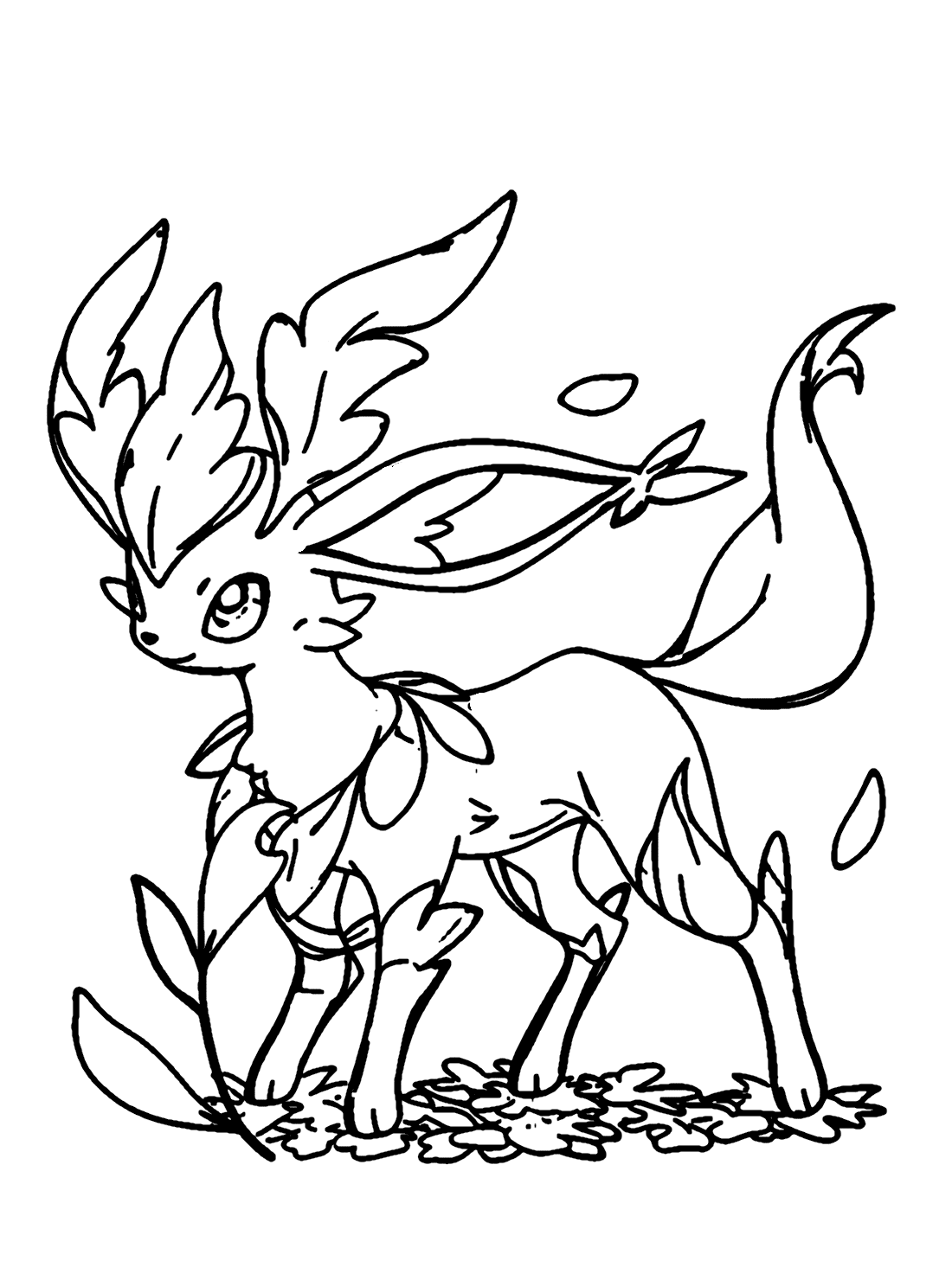 32 Leafeon Coloring Pages Printable 2