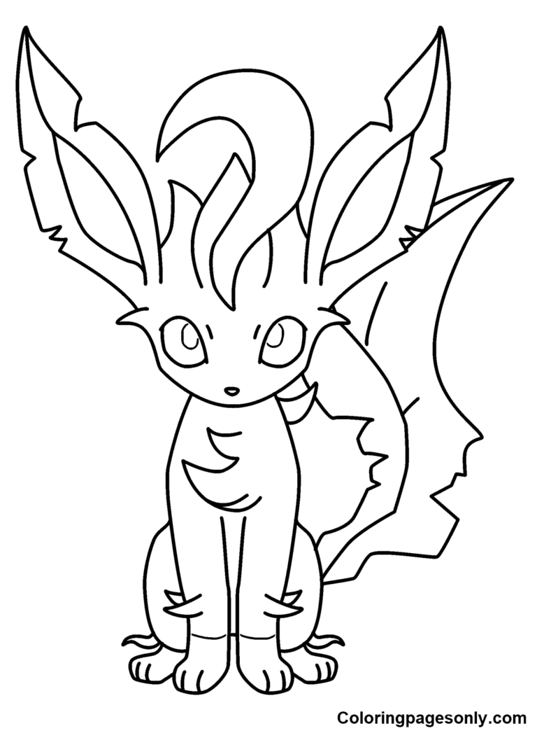 32 Leafeon Coloring Pages Printable 25