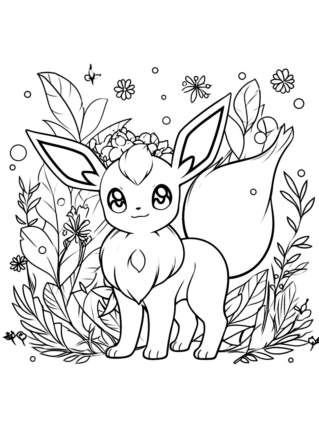 32 Leafeon Coloring Pages Printable 27