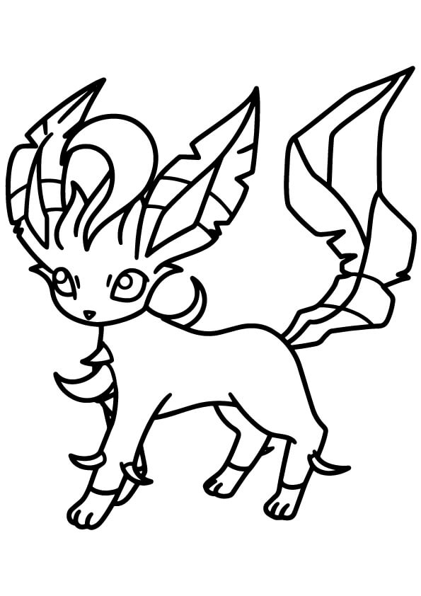 32 Leafeon Coloring Pages Printable 3