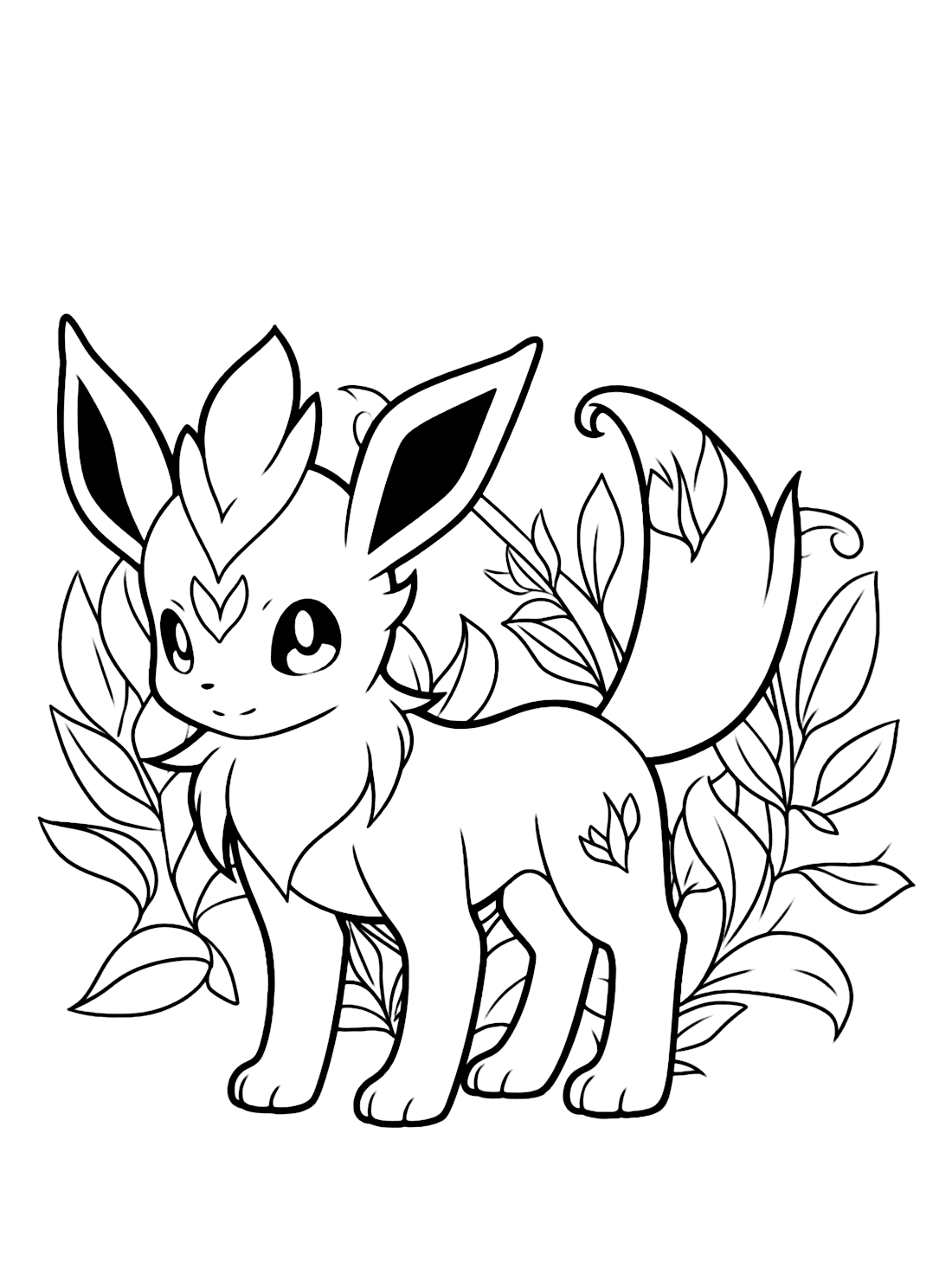 32 Leafeon Coloring Pages Printable 31