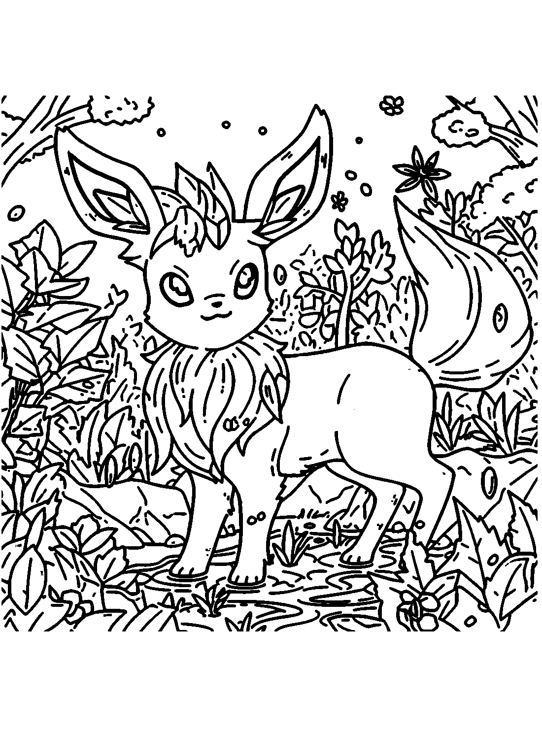 32 Leafeon Coloring Pages Printable 33