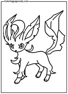 32 Leafeon Coloring Pages Printable 9