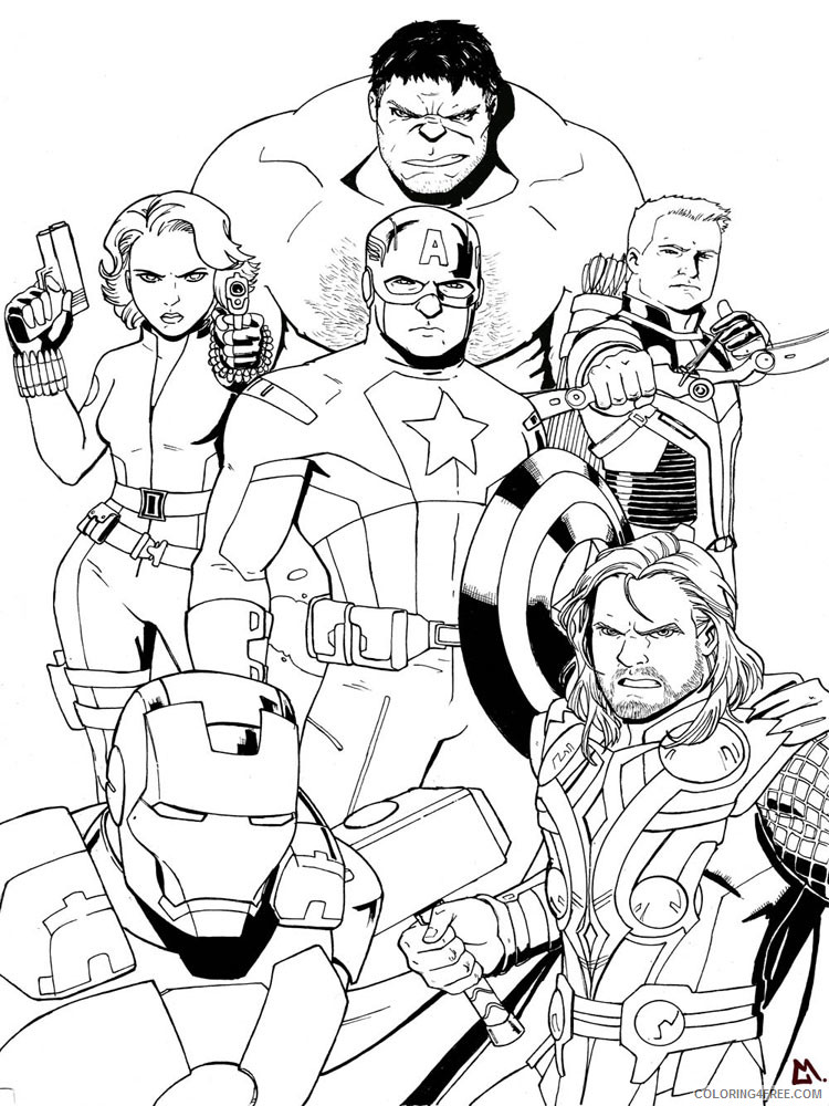 32 Marvel Coloring Pages Printable 1